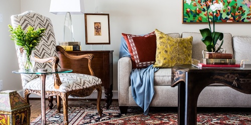 colourful living room