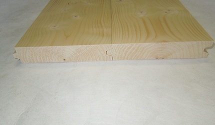 Podlahové palubky SECA - Podlaha smrková 40 x 195 mm SECA profil 
