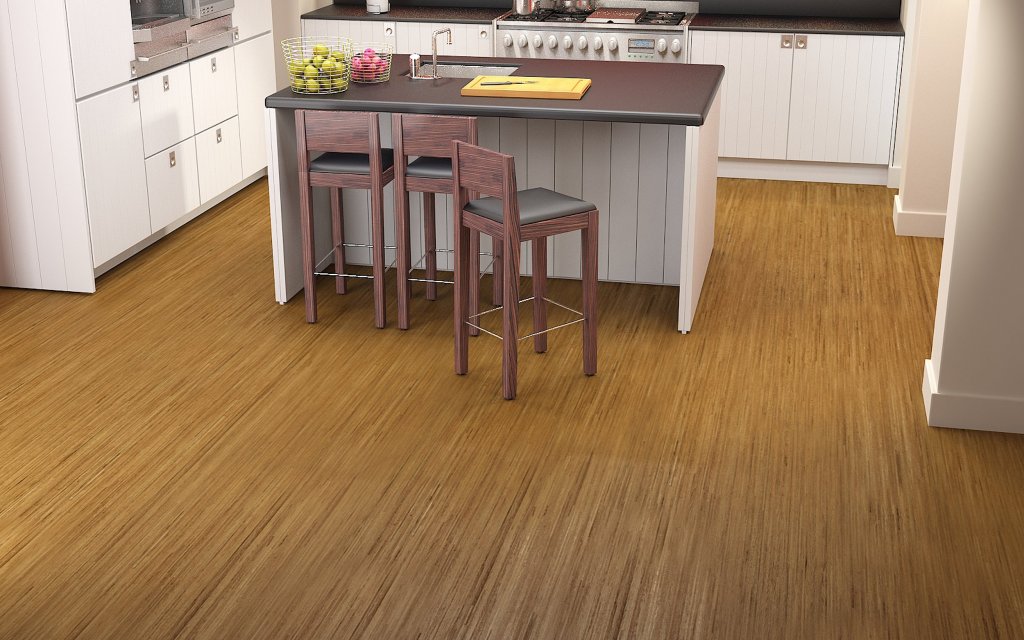 Středně světlé třívrstvé dřevěné podlahy TDV