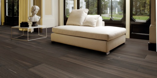 Dřevěné podlahy Solidfloor Lifestyle - Orlando - Eiken extra rustiek, Geborsteld, Handgeschraapt, Gekleurd (reactieve stain), Naturel gelakt