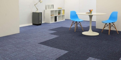 Kobercové čtverce Burmatex Infinity a Infinity Stitch - návrh interiéru