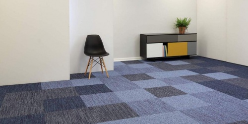 Kobercové čtverce Burmatex Infinity a Infinity Stitch - návrh místnosti