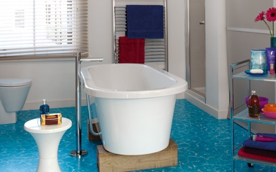 Tarkett Essentials 260 Swimming Pool Blue koupelna