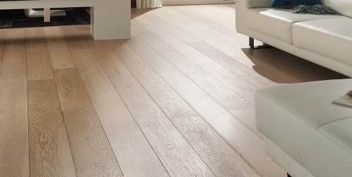 Dřevěné podlahy Lamett Oslo Pure obývací pokoj