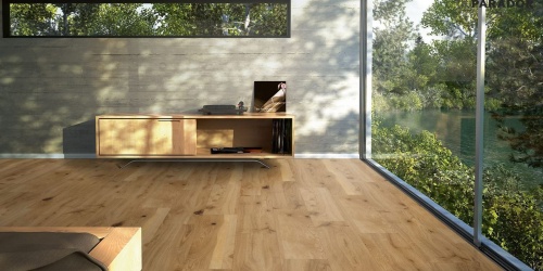 Třívrstvé dřevěné podlahy Parador Basic Rustikal Oak obývák