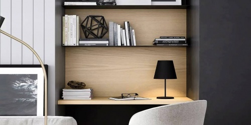 home office black and white