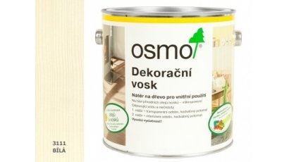 OSMO - Dekorační vosk transparentní odstíny bílý