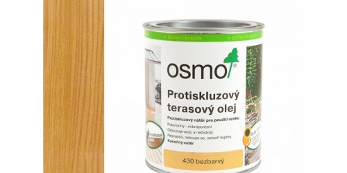 OSMO - Protiskluzový terasový olej bezbarvý