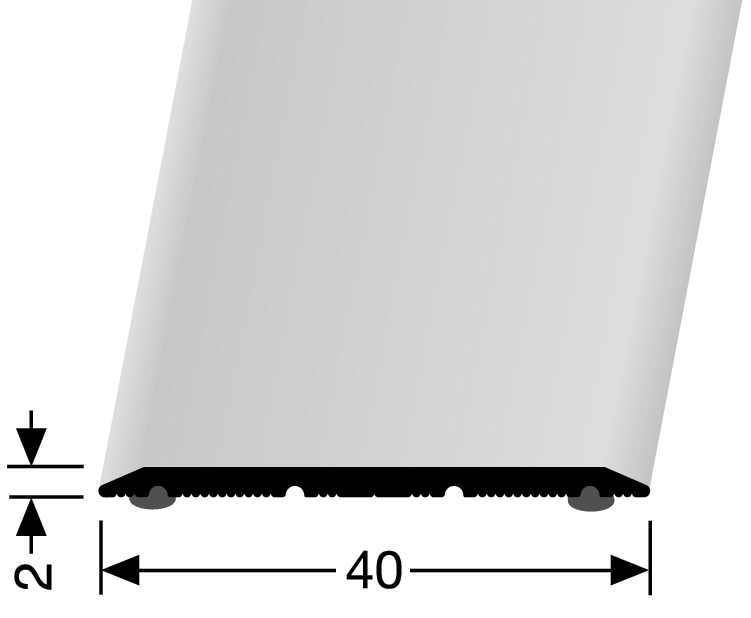 Přechodové lišty Profilteam samolepicí ploché
