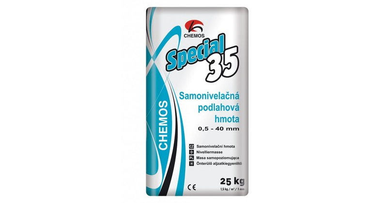 Samonivelační podlahové hmoty CHEMOS Special 35