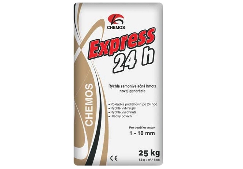 Samonivelační podlahové hmoty CHEMOS Express 24h