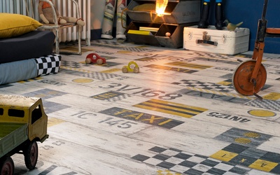 Tarkett Exclusive 300 Play Taxi Black Yellow