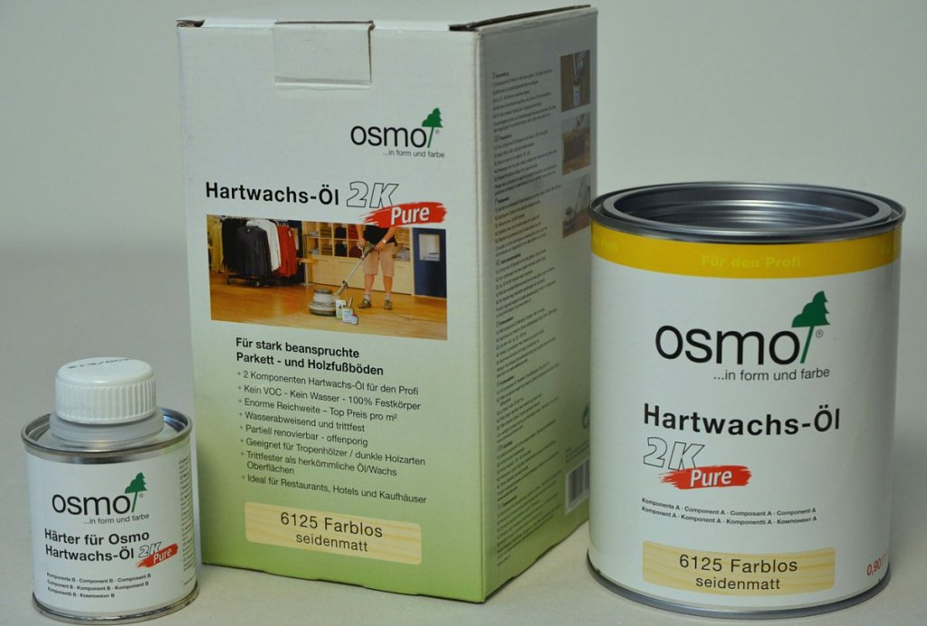 Tvrdý voskový olej 2K-Pure Osmo