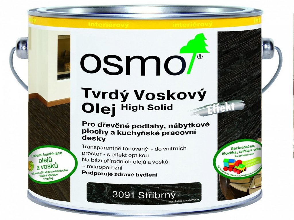 Tvrdý voskový olej Effekt stříbrný/zlatý Osmo