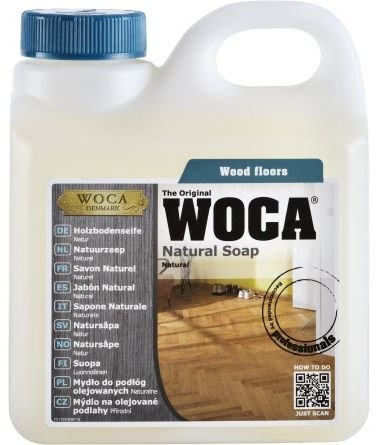 Woca Mýdlo na dřevěné olejované podlahy - bílé 1 l